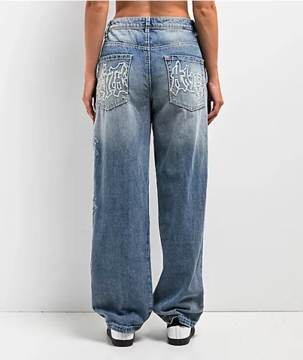 Ninth Hall Idle Consult Straight Leg Denim Jeans