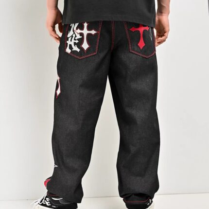 Ninth Hall Ambush Crosses Black Raw Denim Jeans