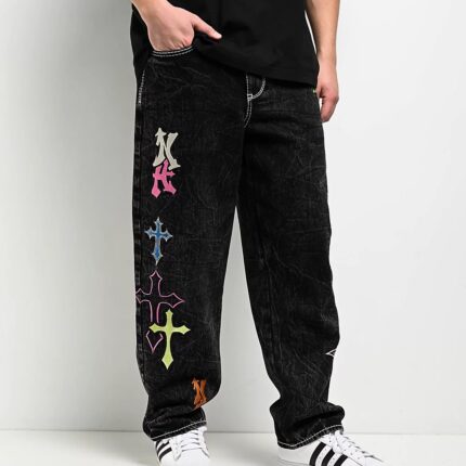 Ninth Hall Ambush Crosses Loose Fit Jeans