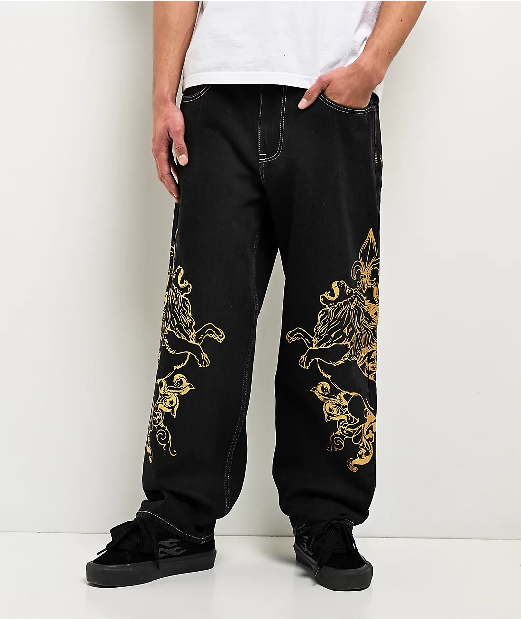 Ninth Hall Ambush Fleur De Lion Loose Fit Jeans Ninth Hall Ambush Fleur De Lion Loose Fit Jeans