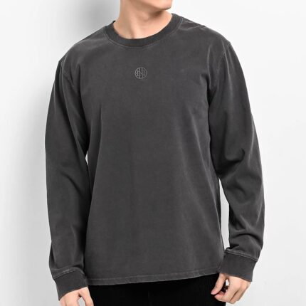 Ninth Hall Ash Black Boxy Sweatshirt