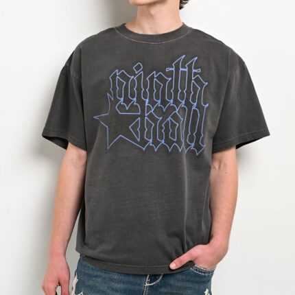 Ninth Hall Dark Nights Grey Wash T-Shirt