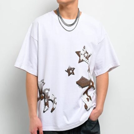 Ninth Hall Faux-NY Hair White T-Shirt