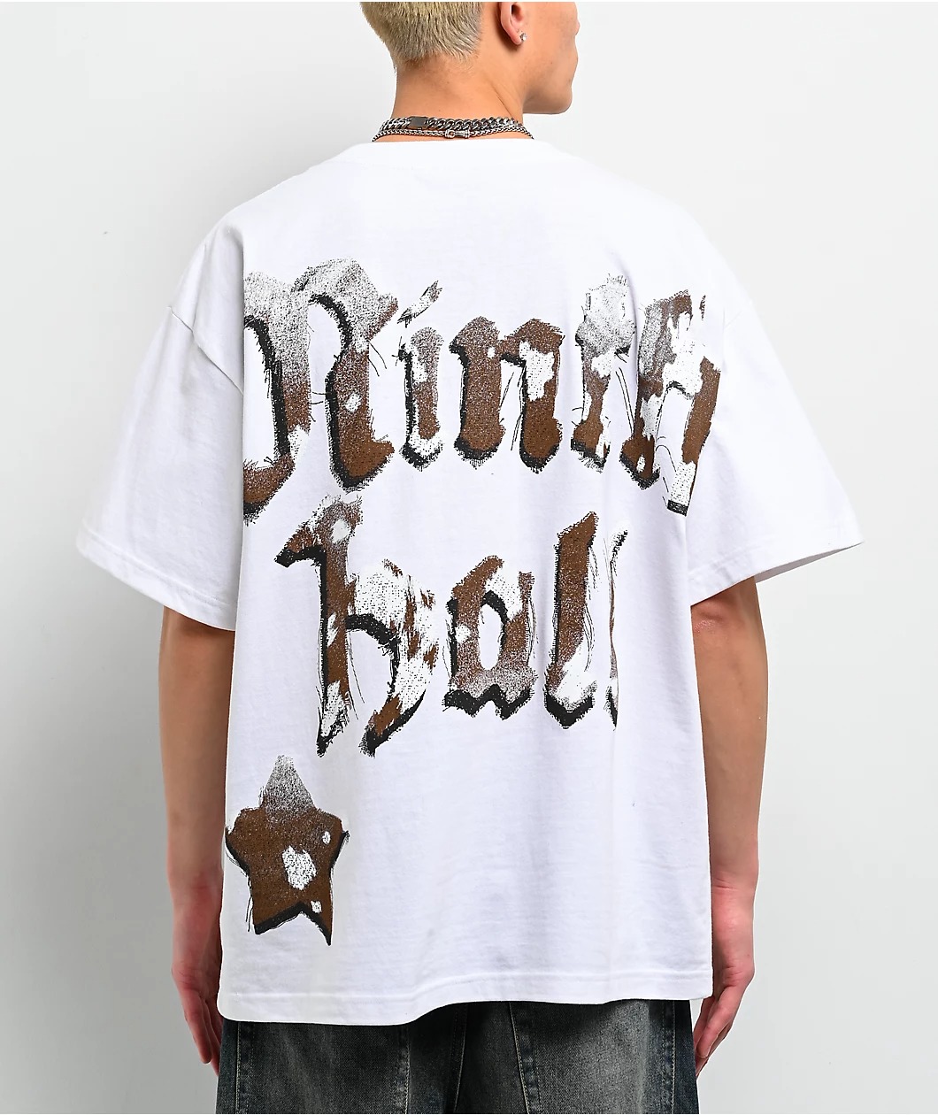 Ninth Hall Faux-NY Hair White T-Shirt Ninth Hall Faux-NY Hair White T-Shirt