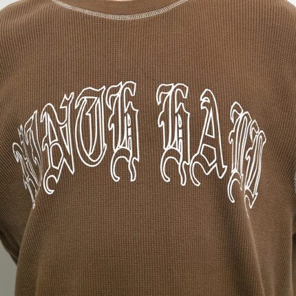 Ninth Hall Fein Brown Thermal Sweatshirt