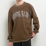 Ninth Hall Fein Brown Thermal Sweatshirt