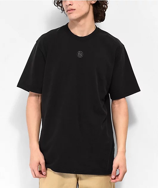 Ninth Hall Fundamentals Black Wash Boxy T-Shirt Ninth Hall Fundamentals Black Wash Boxy T-Shirt