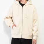 Ninth Hall Fundamentals Cream Boxy Zip Hoodie