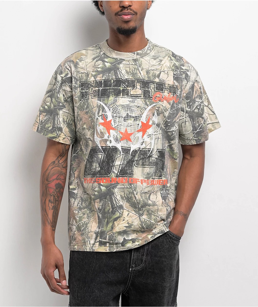 Ninth Hall Fundamentals Global Camo T-Shirt Ninth Hall Fundamentals Global Camo T-Shirt