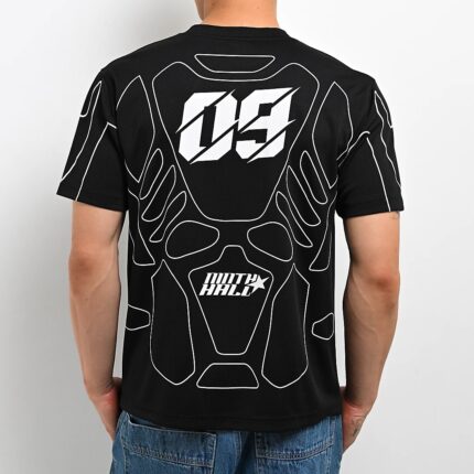 Ninth Hall Fundamentals Moto Black Soccer T-Shirt