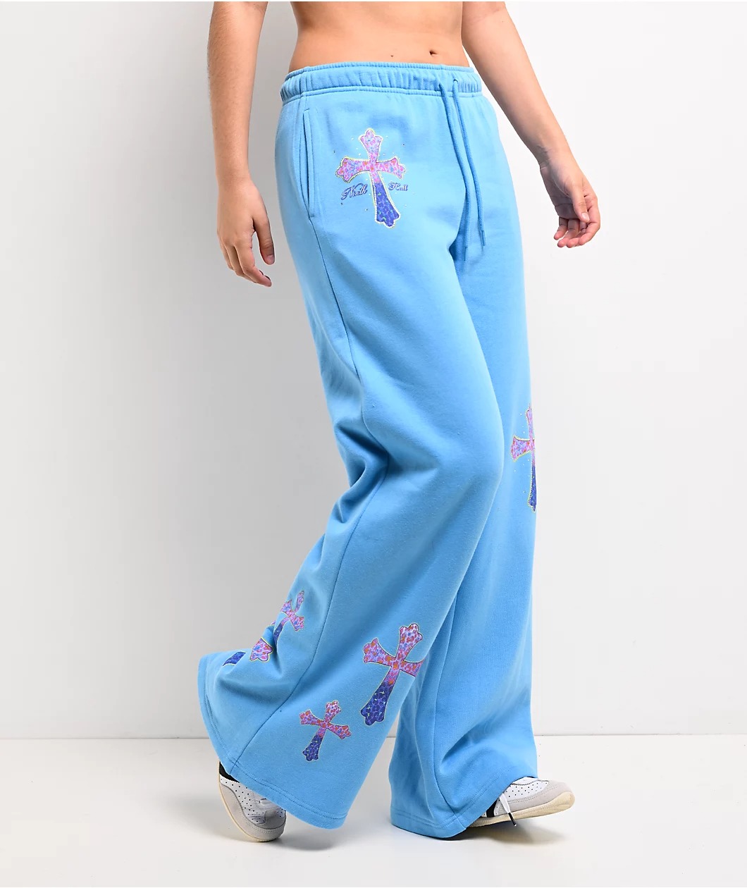 Ninth Hall Leopard Cross Wide Leg Sweatpants Ninth Hall Leopard Cross Wide Leg Sweatpants