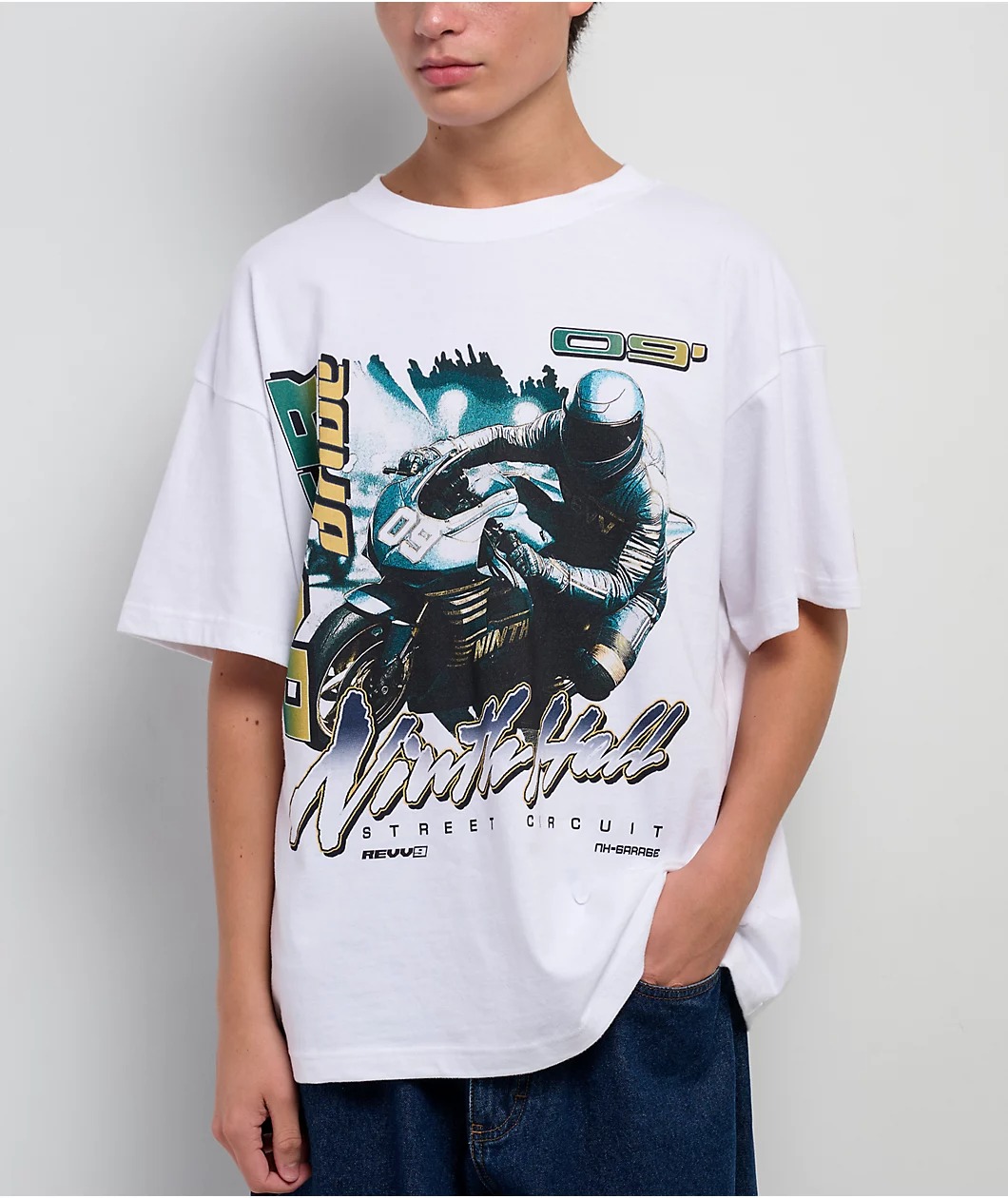 Ninth Hall Meet Up White Boxy T-Shirt Ninth Hall Meet Up White Boxy T-Shirt