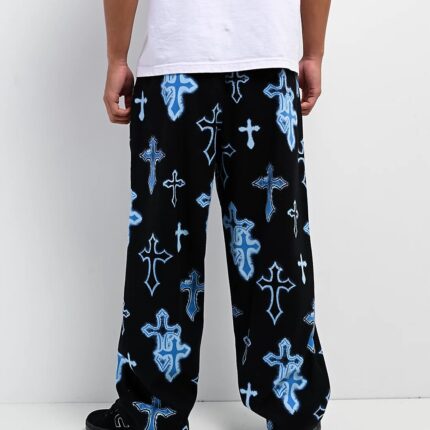 Ninth Hall Neon Salvation Black Lounge Pants