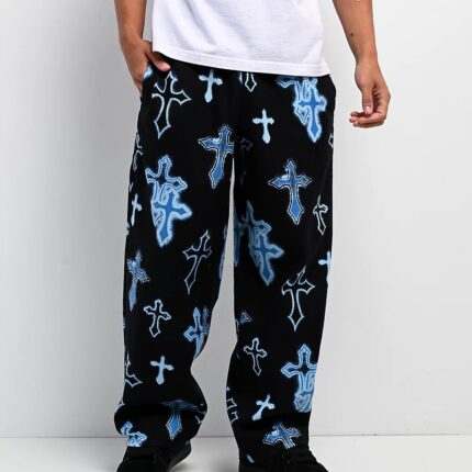 Ninth Hall Neon Salvation Black Lounge Pants