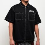 Ninth Hall Salvation Black Boxy Work T-Shirt