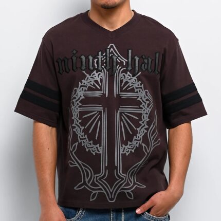 Ninth Hall Street Team Brown V-Neck T-Shirt