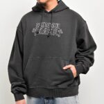 Ninth Hall Tone Def Charcoal Wash Hoodie