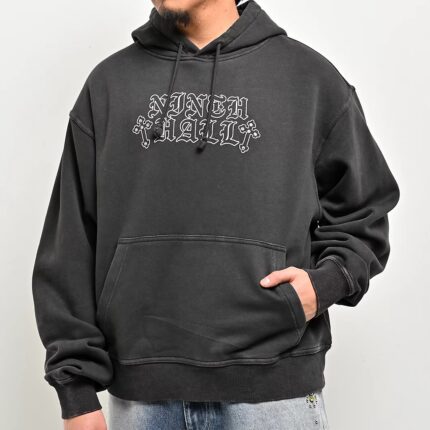 Ninth Hall Tone Def Charcoal Wash Hoodie