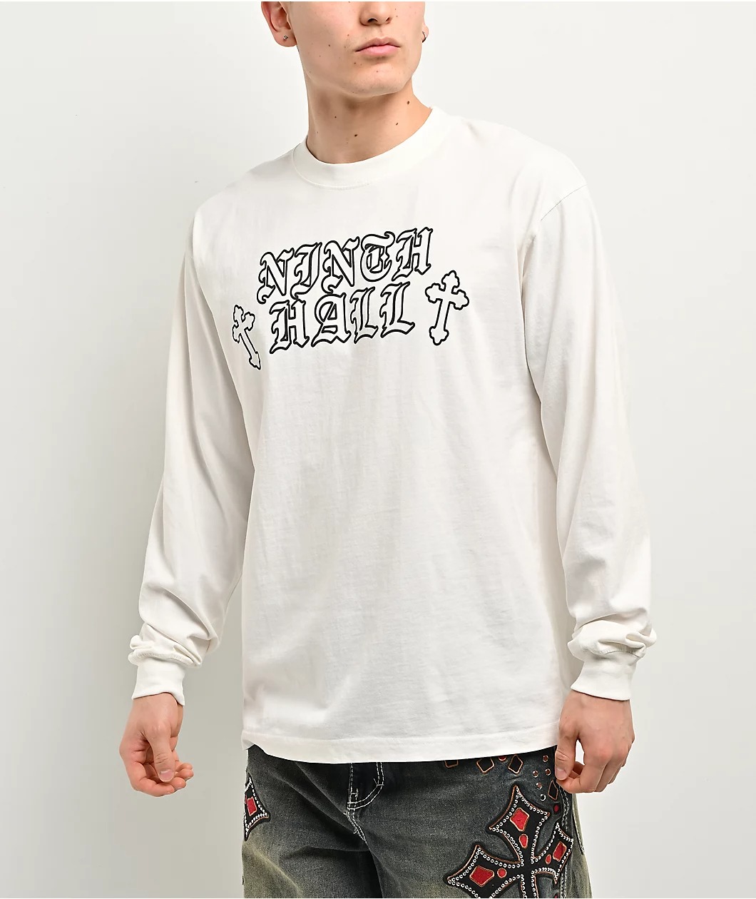 Ninth Hall Tone Def White Sweatshirt Ninth Hall Tone Def White Sweatshirt