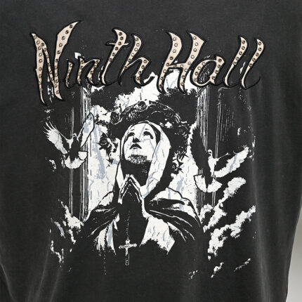 Ninth Hall Too Many Birds Grey Wash T-Shirt