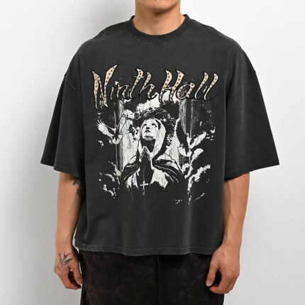 Ninth Hall Too Many Birds Grey Wash T-Shirt