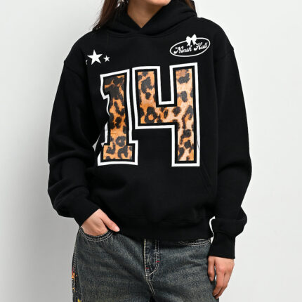 Ninth Hall Varsity Rose Black Hoodie