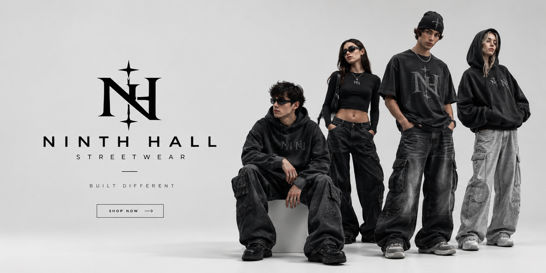 Ninth Hall Monochrome Streetwear Campaign